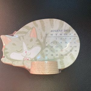 Molly and Rex kitty 12-month mini standup calendar